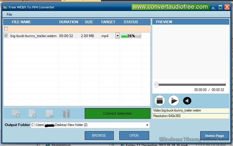 freac convert webm to mp3